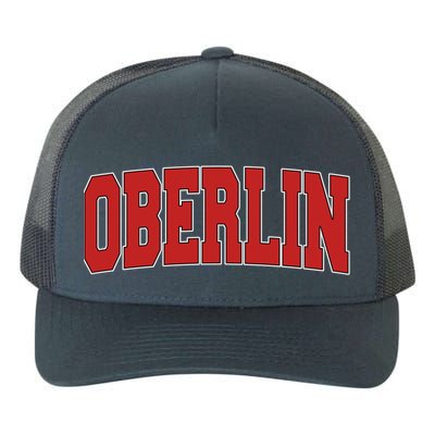 Oberlin Oh Ohio Varsity Style Usa Vintage Sports Gift Yupoong Adult 5-Panel Trucker Hat