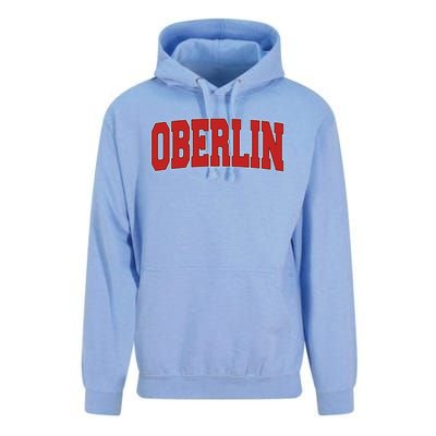 Oberlin Oh Ohio Varsity Style Usa Vintage Sports Gift Unisex Surf Hoodie