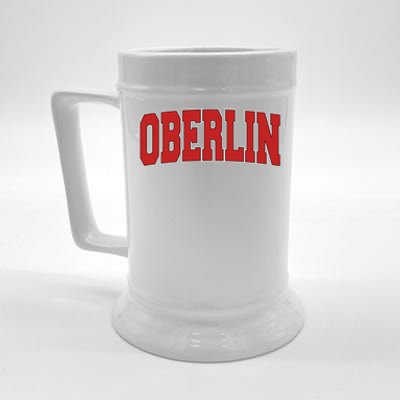 Oberlin Oh Ohio Varsity Style Usa Vintage Sports Gift Beer Stein