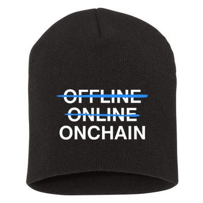 Offline Online Onchain Short Acrylic Beanie