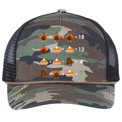 Order Of Operations Thanksgiving Quiz Funny Math Teacher Retro Rope Trucker Hat Cap