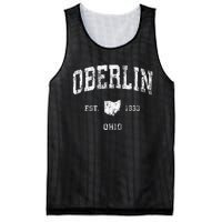 Oberlin Ohio OH Vintage Athletic Sports Design Mesh Reversible Basketball Jersey Tank