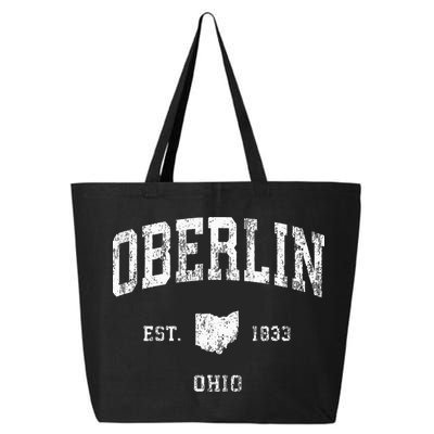 Oberlin Ohio OH Vintage Athletic Sports Design 25L Jumbo Tote