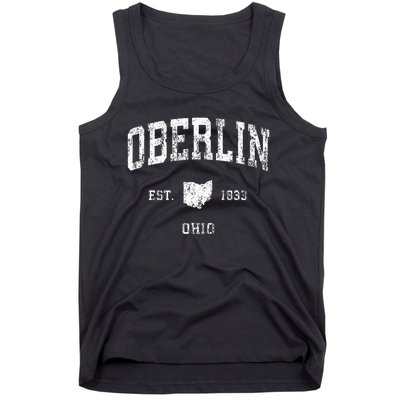 Oberlin Ohio OH Vintage Athletic Sports Design Tank Top