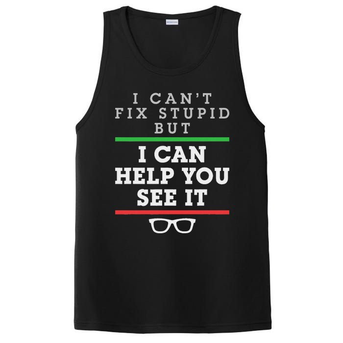 Optometrist Optometry Ophthalmologist Funny Fix See Stupid PosiCharge Competitor Tank