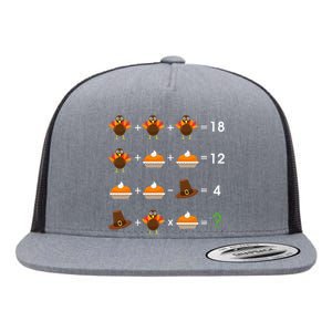 Order Of Operations Thanksgiving Quiz Funny Math Teacher Flat Bill Trucker Hat