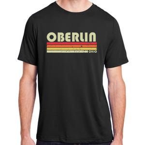 Oberlin Oh Ohio Funny City Home Roots Gift Retro 70s 80s Adult ChromaSoft Performance T-Shirt