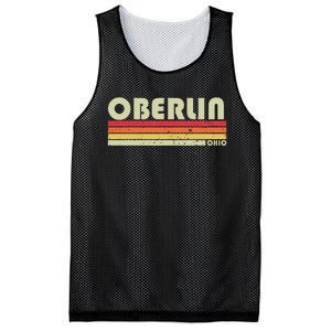 Oberlin Oh Ohio Funny City Home Roots Gift Retro 70s 80s Mesh Reversible Basketball Jersey Tank