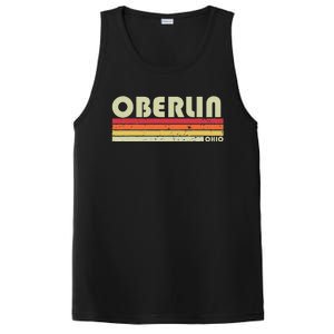 Oberlin Oh Ohio Funny City Home Roots Gift Retro 70s 80s PosiCharge Competitor Tank