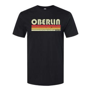 Oberlin Oh Ohio Funny City Home Roots Gift Retro 70s 80s Softstyle CVC T-Shirt