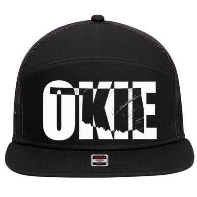Okie Oklahoma Proud 7 Panel Mesh Trucker Snapback Hat