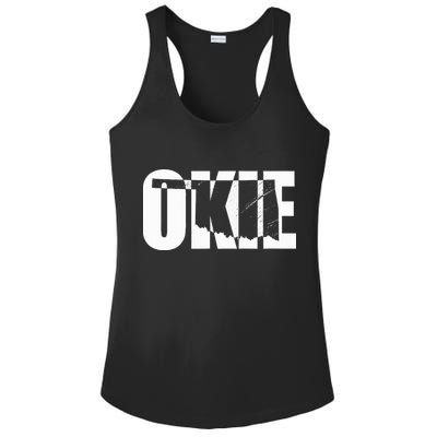 Okie Oklahoma Proud Ladies PosiCharge Competitor Racerback Tank