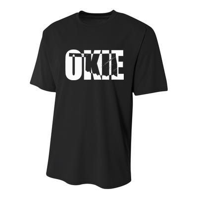 Okie Oklahoma Proud Youth Performance Sprint T-Shirt