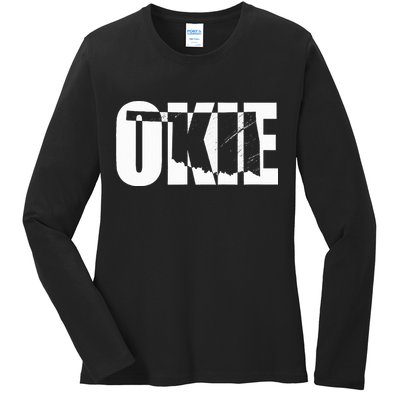 Okie Oklahoma Proud Ladies Long Sleeve Shirt