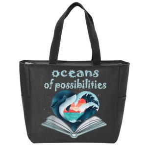 Oceans of Possibilities Summer Reading 2022 Librarian Zip Tote Bag