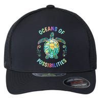 Oceans of Possibilities Summer Reading 2022 Librarian Whale Flexfit Unipanel Trucker Cap