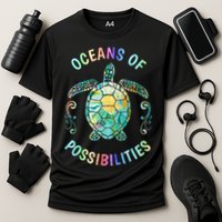 Oceans of Possibilities Summer Reading 2022 Librarian Whale Performance Shirt