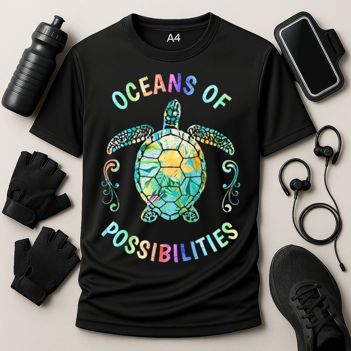 Oceans of Possibilities Summer Reading 2022 Librarian Whale Performance Shirt