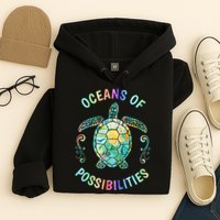 Oceans of Possibilities Summer Reading 2022 Librarian Whale Hoodie