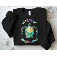 Oceans of Possibilities Summer Reading 2022 Librarian Whale Sweatshirt