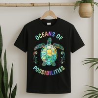 Oceans of Possibilities Summer Reading 2022 Librarian Whale T-Shirt