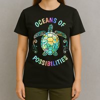 Oceans of Possibilities Summer Reading 2022 Librarian Whale T-Shirt