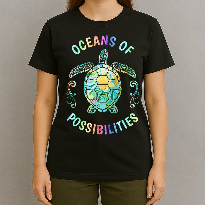 Oceans of Possibilities Summer Reading 2022 Librarian Whale T-Shirt