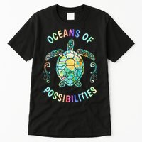 Oceans of Possibilities Summer Reading 2022 Librarian Whale Tall T-Shirt