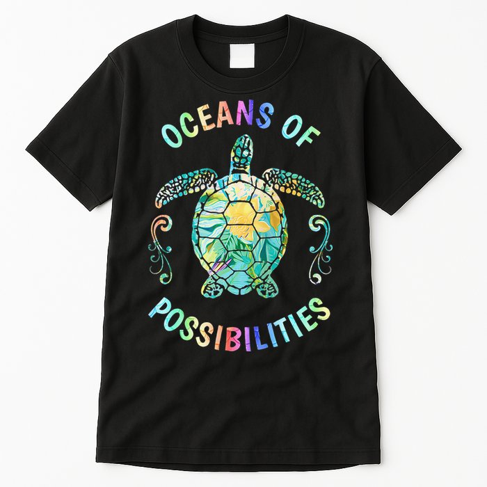 Oceans of Possibilities Summer Reading 2022 Librarian Whale Tall T-Shirt