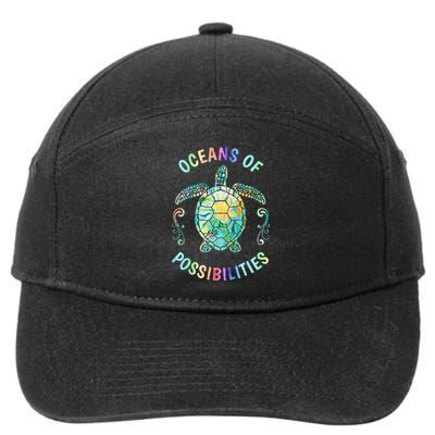 Oceans of Possibilities Summer Reading 2022 Librarian Whale 7-Panel Snapback Hat