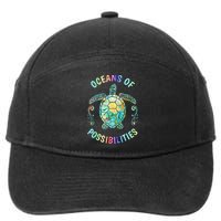 Oceans of Possibilities Summer Reading 2022 Librarian Whale 7-Panel Snapback Hat