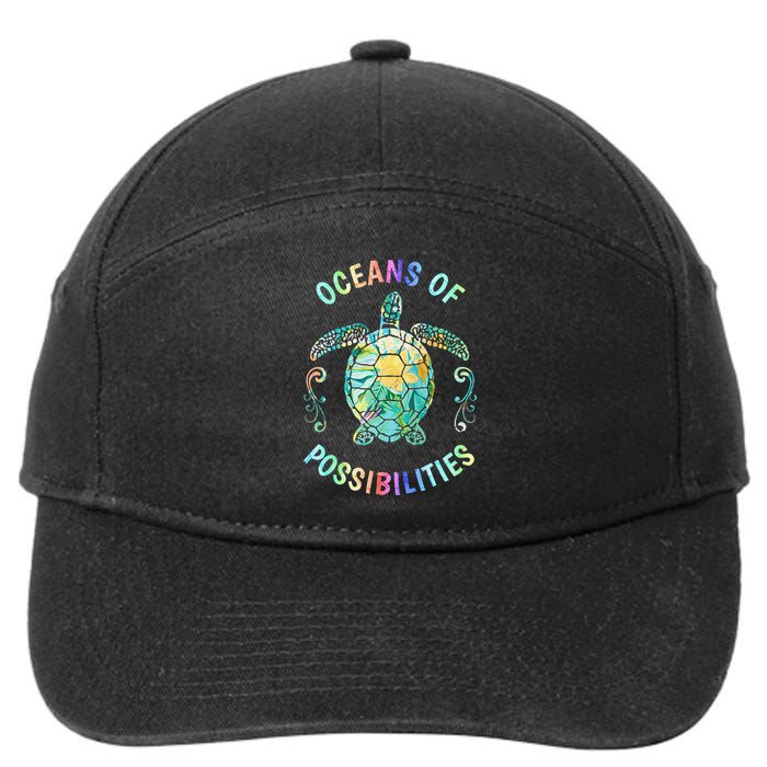 Oceans of Possibilities Summer Reading 2022 Librarian Whale 7-Panel Snapback Hat