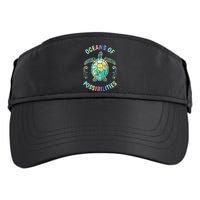 Oceans of Possibilities Summer Reading 2022 Librarian Whale Adult Drive Performance Visor