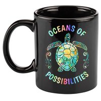 Oceans of Possibilities Summer Reading 2022 Librarian Whale 11oz C Handle Ceramic Mug