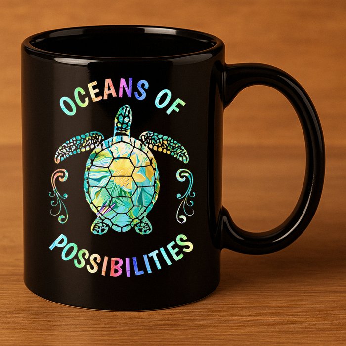 Oceans of Possibilities Summer Reading 2022 Librarian Whale 11oz C Handle Ceramic Mug
