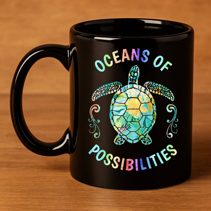 Oceans of Possibilities Summer Reading 2022 Librarian Whale 11oz C Handle Ceramic Mug