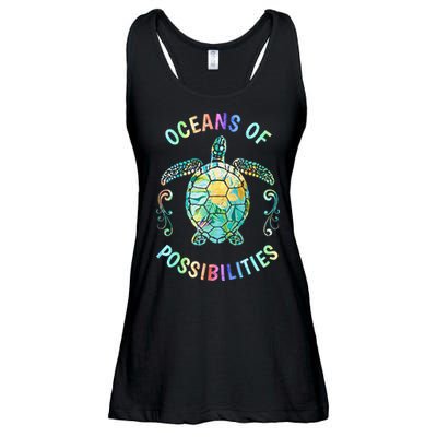 Oceans of Possibilities Summer Reading 2022 Librarian Whale Ladies Essential Flowy Tank
