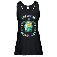 Oceans of Possibilities Summer Reading 2022 Librarian Whale Ladies Essential Flowy Tank