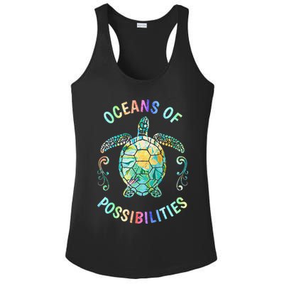 Oceans of Possibilities Summer Reading 2022 Librarian Whale Ladies PosiCharge Competitor Racerback Tank