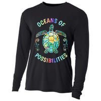 Oceans of Possibilities Summer Reading 2022 Librarian Whale Cooling Performance Long Sleeve Crew