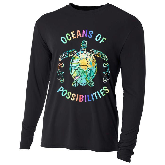 Oceans of Possibilities Summer Reading 2022 Librarian Whale Cooling Performance Long Sleeve Crew