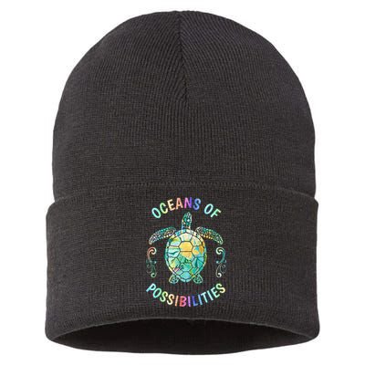 Oceans of Possibilities Summer Reading 2022 Librarian Whale Sustainable Knit Beanie