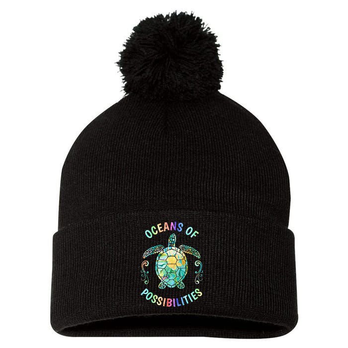 Oceans of Possibilities Summer Reading 2022 Librarian Whale Pom Pom 12in Knit Beanie