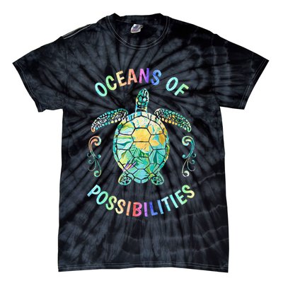 Oceans of Possibilities Summer Reading 2022 Librarian Whale Tie-Dye T-Shirt