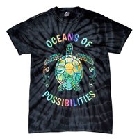Oceans of Possibilities Summer Reading 2022 Librarian Whale Tie-Dye T-Shirt