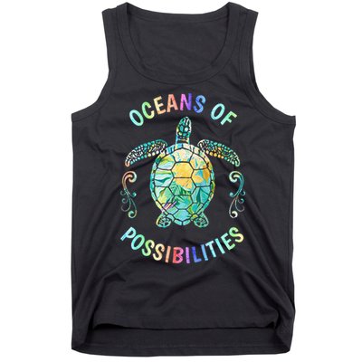 Oceans of Possibilities Summer Reading 2022 Librarian Whale Tank Top