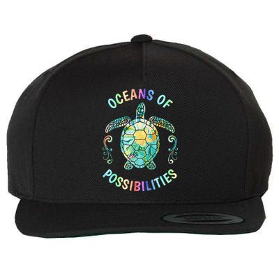 Oceans of Possibilities Summer Reading 2022 Librarian Whale Wool Snapback Cap