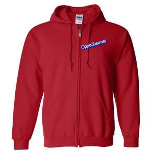 Oppenheimer Full Zip Hoodie