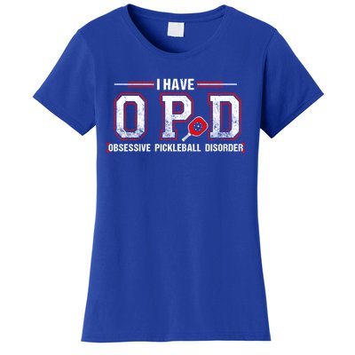 Opd Obsessive Pickleball Disorder Funny Dink Pickleball Gift Women's T-Shirt