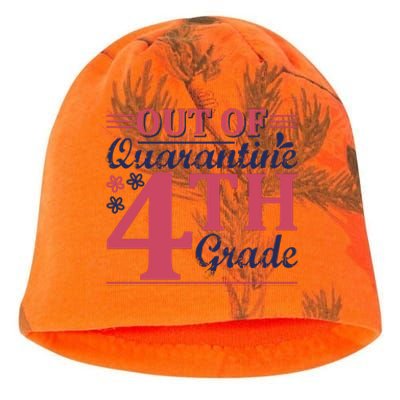 Out Of Quarantine 4th Grade Kati - Camo Knit Beanie